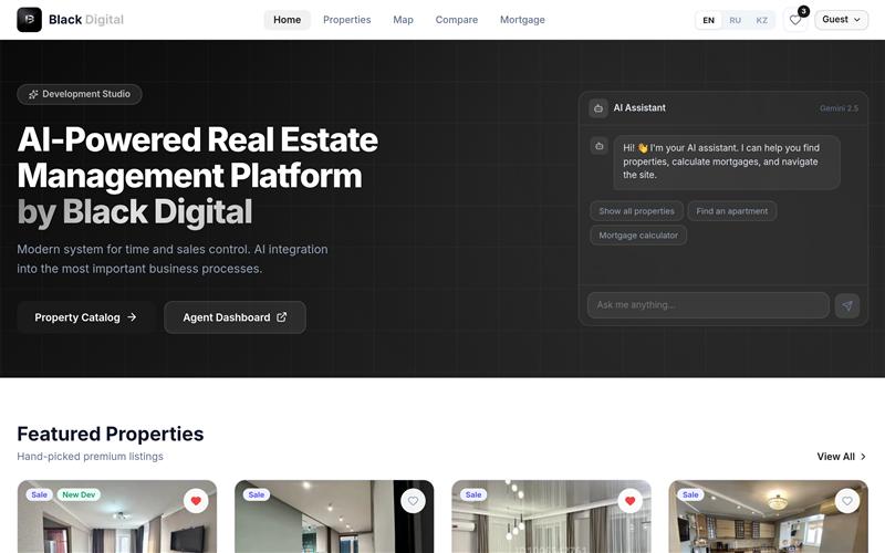 Black Digital Real Estate Platform